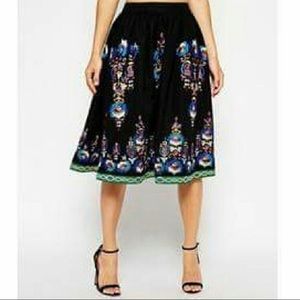 Asos Embroidered Midi skirt